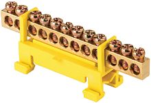 Шина неизолированная тип "Стойка" EKF PROxima PE "земля" ШНИ-6х9-12-С-Ж 12 групп желтый картинка 